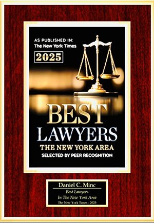 NY Times Best Lawyers NYC Dan Minc 2025